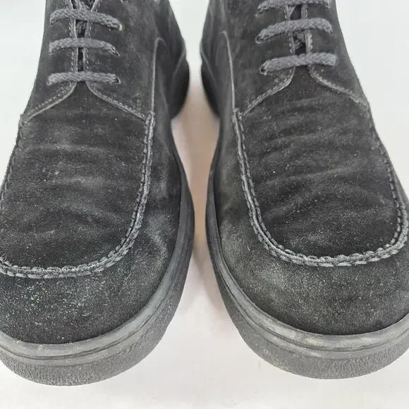 Joseph Fenestrier Paris Suede Oxfords US 10 Mens Black Derby Dress Walking Shoes Joseph J. Fenestrier Mens Derby Oxfords Sz UK 8, Us 7, Black  main image 3